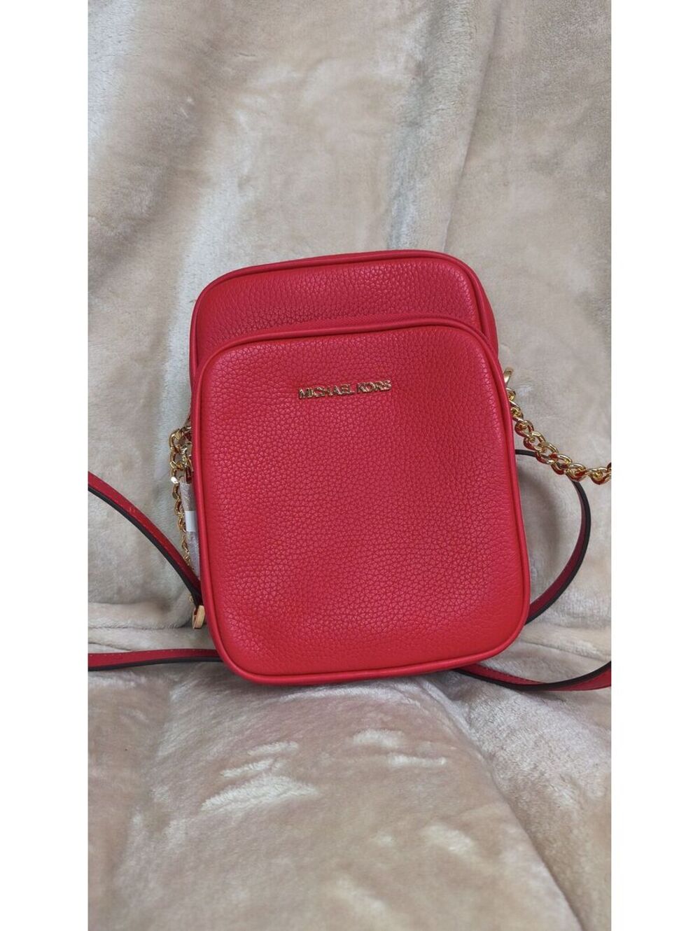 57. NWT Michael Kors Jet Set Travel Medium
Crossbody Bag Red